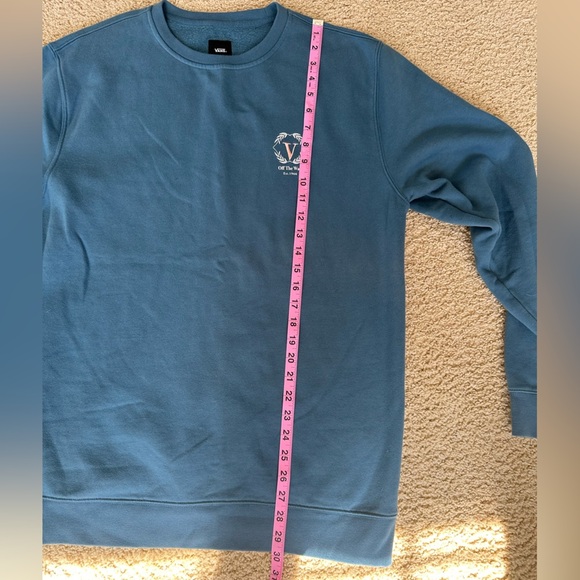 Vans leisure, teal crewneck sweatshirt size large - Picture 11 of 13